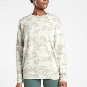 Athleta • Pure Luxe Camo Printed Sweatshirt size small